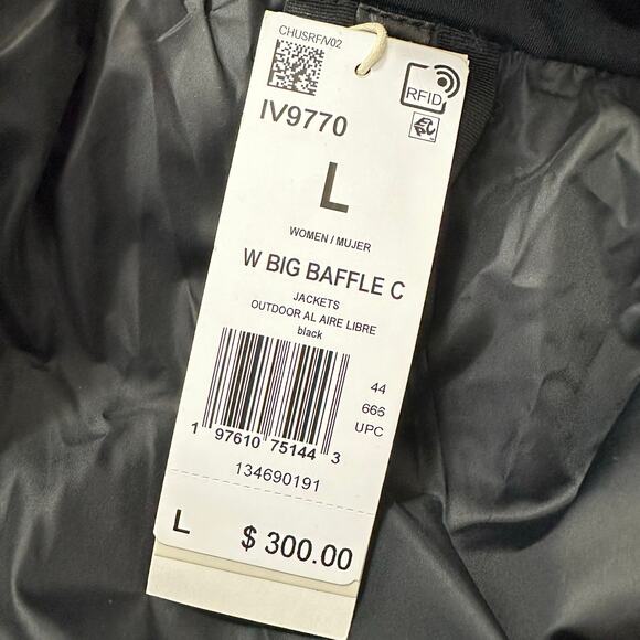 Adidas Big Baffle Long Puffer Down Coat Black IV9770 Size Large NWT $300 - Picture 7 of 10